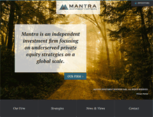 Tablet Screenshot of mantrainvest.com